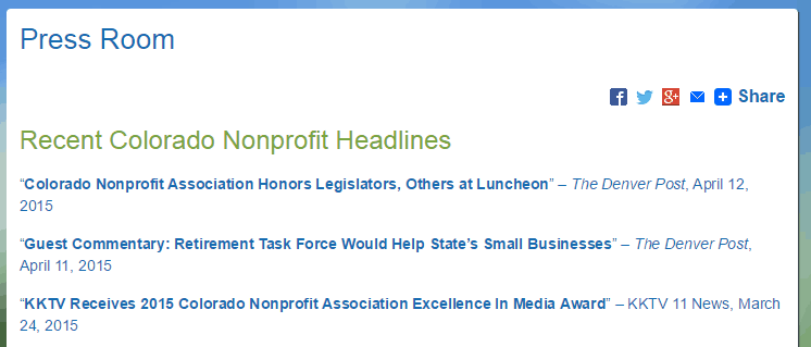 Colorado Nonprofits Press