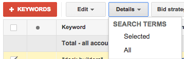 Search Terms Button