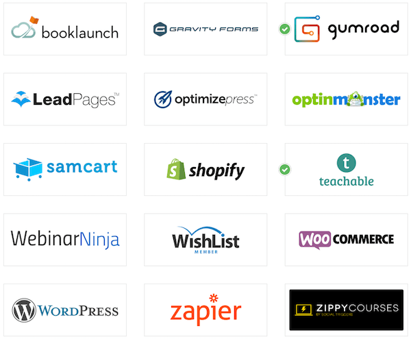 convertkit integrations page