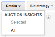 adwords details dropdown